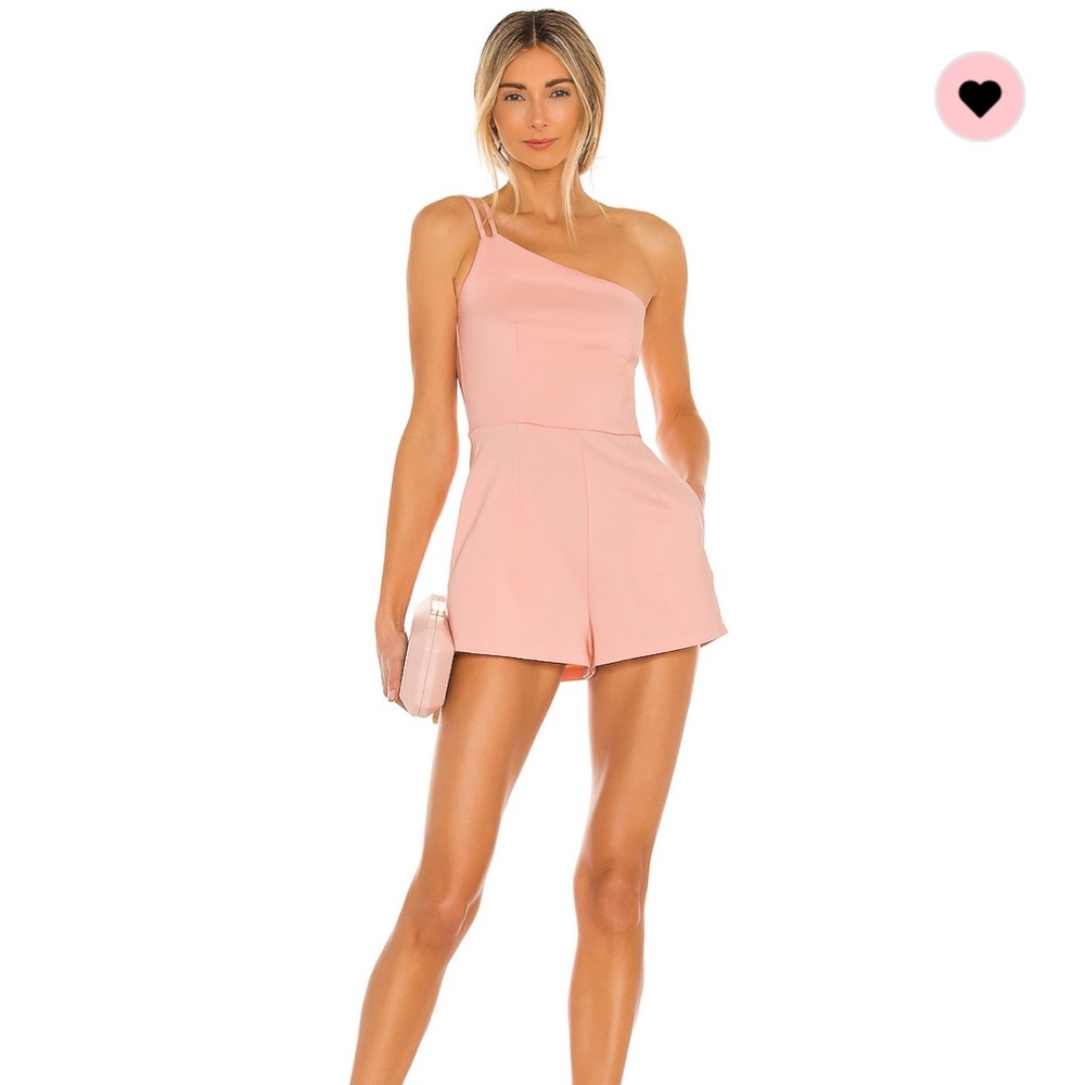 Superdown Ramona Double Strap Romper in Light Pink, Size XS
